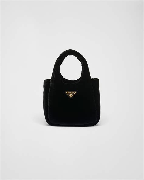 prada velvet mini|Black Padded Velvet Mini Handbag .